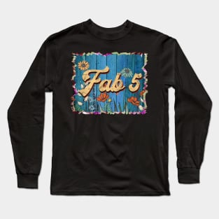 Retro Fab Name Flowers 5 Limited Edition Proud Classic Styles Long Sleeve T-Shirt